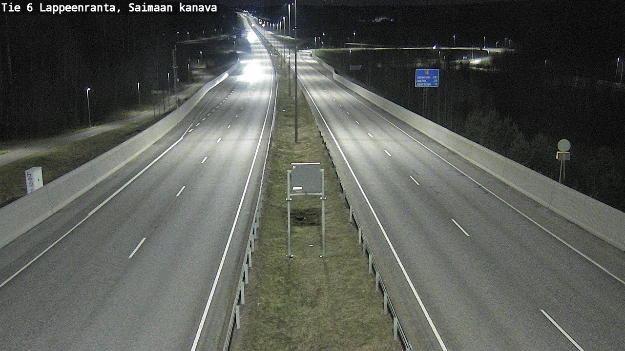 Weather Camera Image Road 6 Lappeenranta, Saimaa channel, Lappeenranta, Etelä-Karjala
