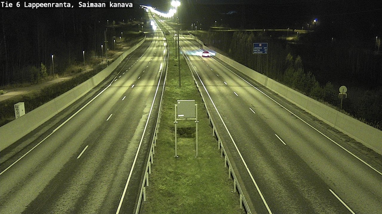 Weather Camera Image Väg 6 Villmanstrand,Saima kanal, Lappeenranta, Etelä-Karjala