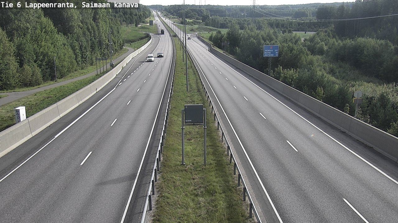 Weather Camera Image Road 6 Lappeenranta, Saimaa channel, Lappeenranta, Etelä-Karjala