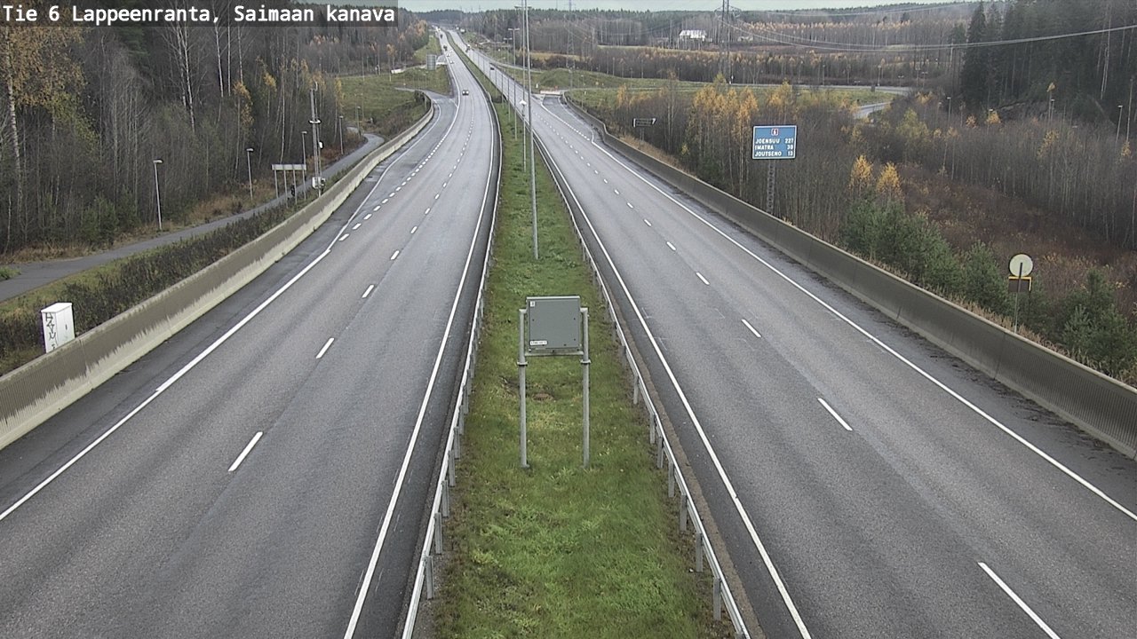 Kelikamerat Kuva Tie 6 Lappeenranta, Saimaan kanava, Lappeenranta, Etelä-Karjala