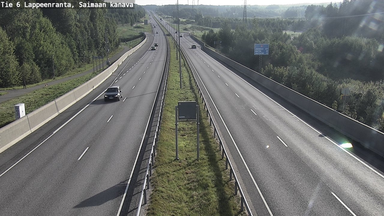 Weather Camera Image Road 6 Lappeenranta, Saimaa channel, Lappeenranta, Etelä-Karjala