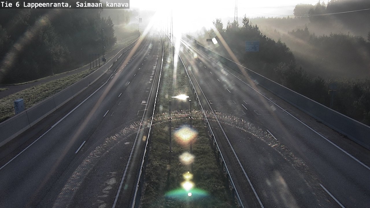 Weather Camera Image Road 6 Lappeenranta, Saimaa channel, Lappeenranta, Etelä-Karjala