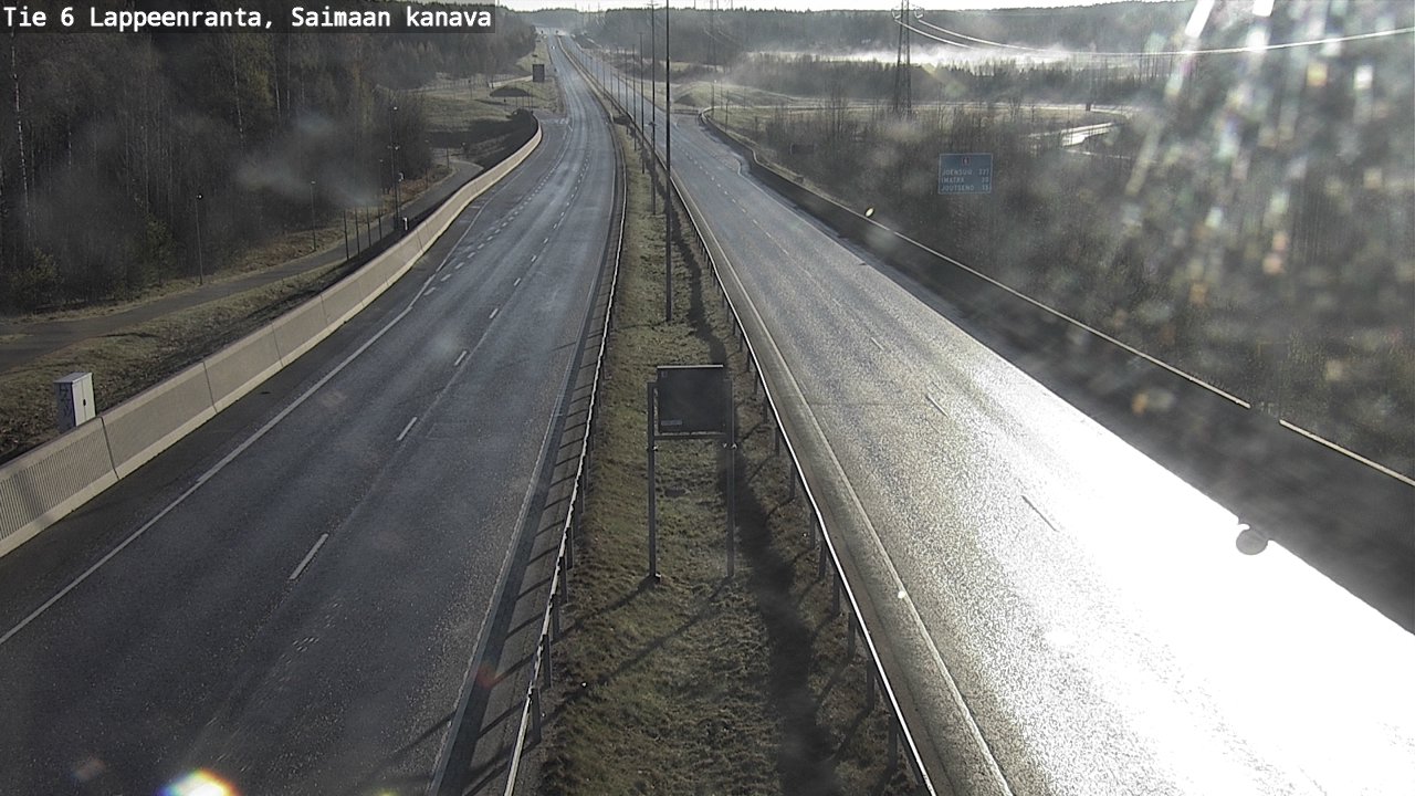 Weather Camera Image Road 6 Lappeenranta, Saimaa channel, Lappeenranta, Etelä-Karjala