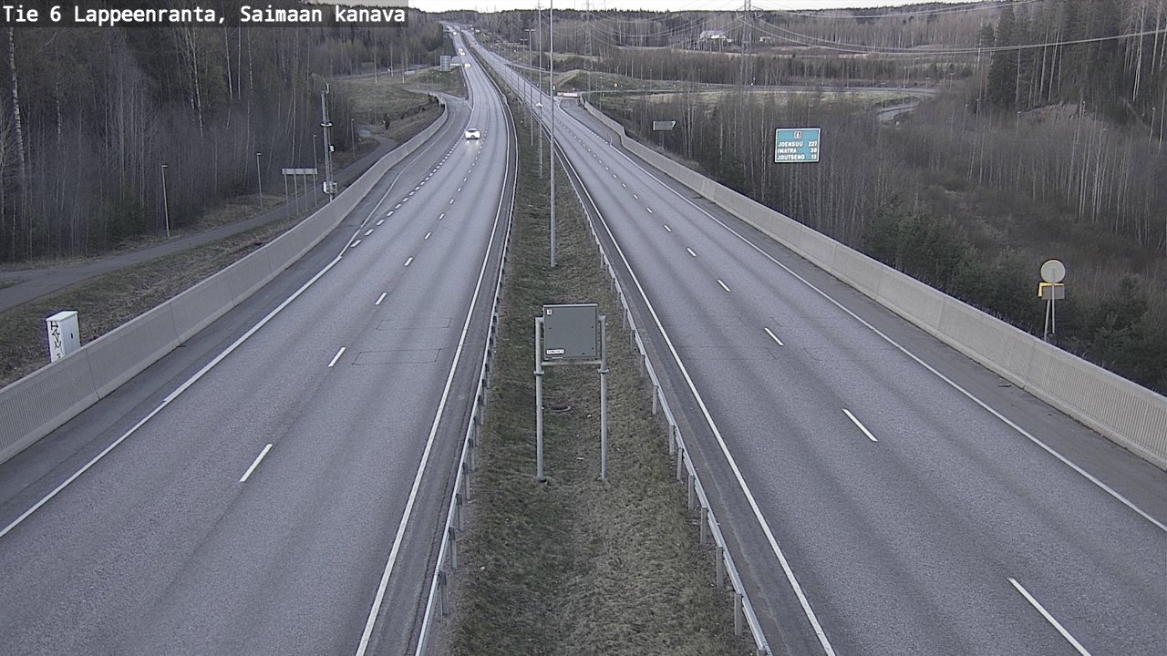 Weather Camera Image Road 6 Lappeenranta, Saimaa channel, Lappeenranta, Etelä-Karjala