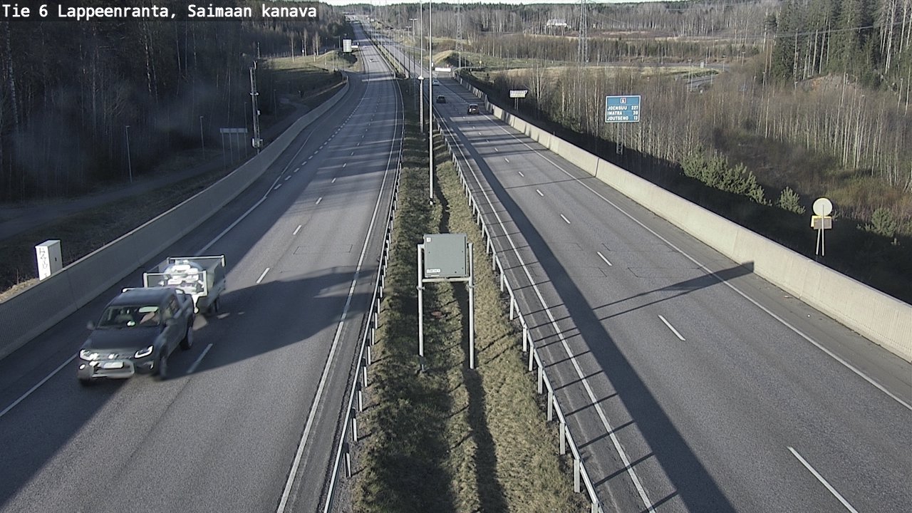 Weather Camera Image Road 6 Lappeenranta, Saimaa channel, Lappeenranta, Etelä-Karjala