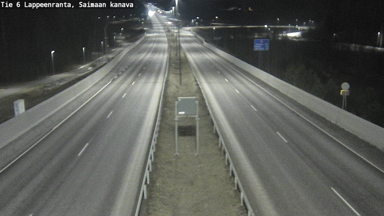 Weather Camera Image Väg 6 Villmanstrand,Saima kanal, Lappeenranta, Etelä-Karjala