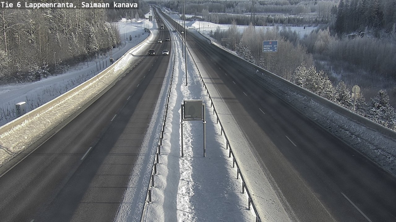 Weather Camera Image Road 6 Lappeenranta, Saimaa channel, Lappeenranta, Etelä-Karjala