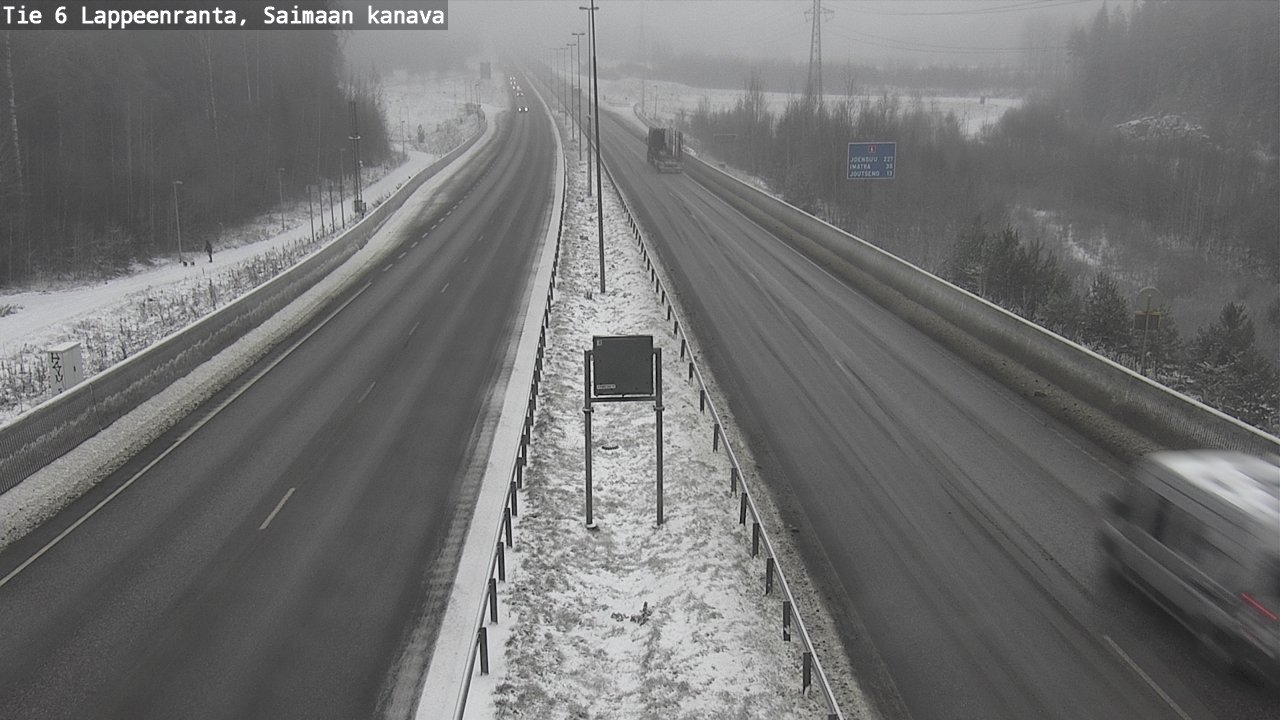 Weather Camera Image Road 6 Lappeenranta, Saimaa channel, Lappeenranta, Etelä-Karjala