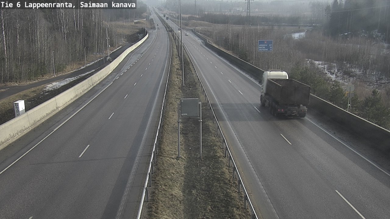 Kelikamerat Kuva Tie 6 Lappeenranta, Saimaan kanava, Lappeenranta, Etelä-Karjala