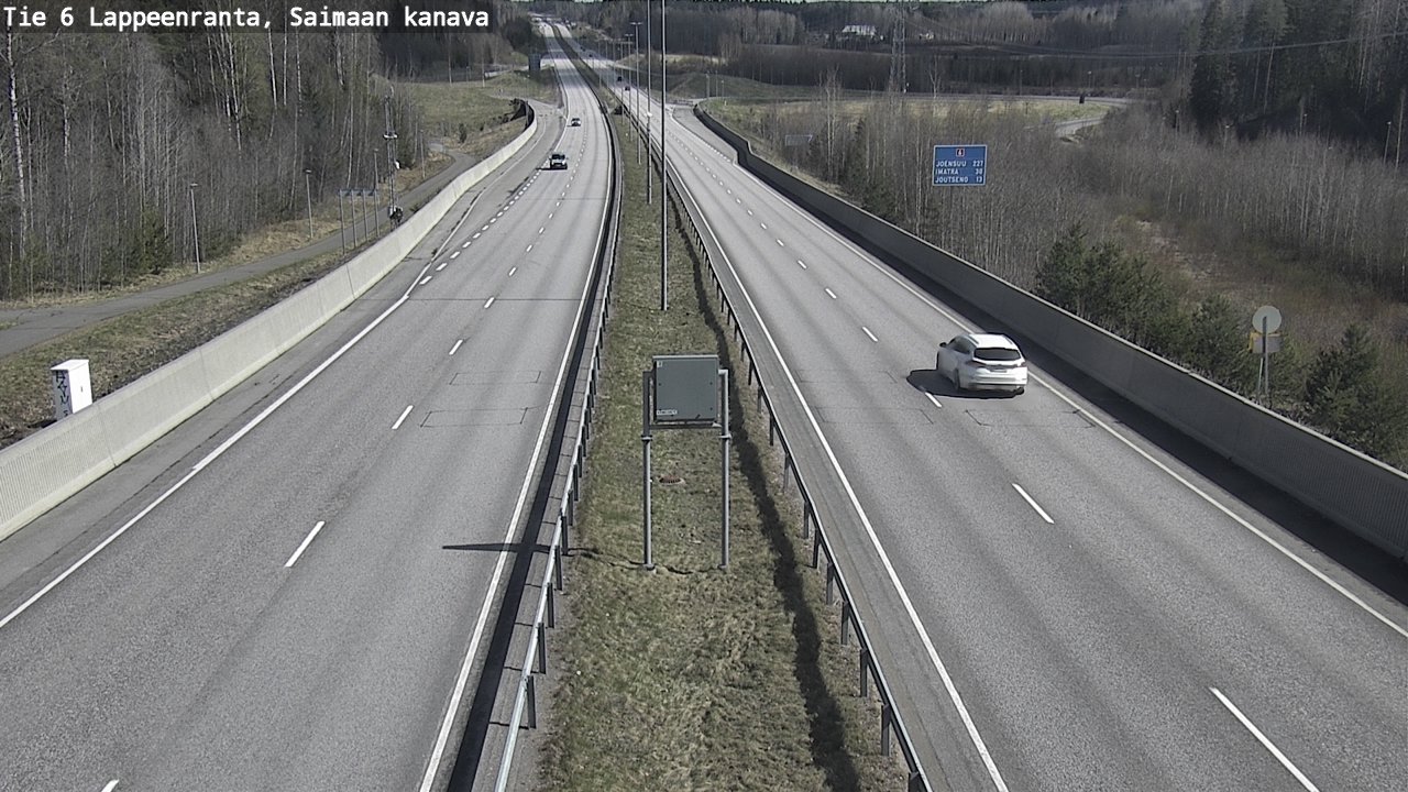 Weather Camera Image Road 6 Lappeenranta, Saimaa channel, Lappeenranta, Etelä-Karjala