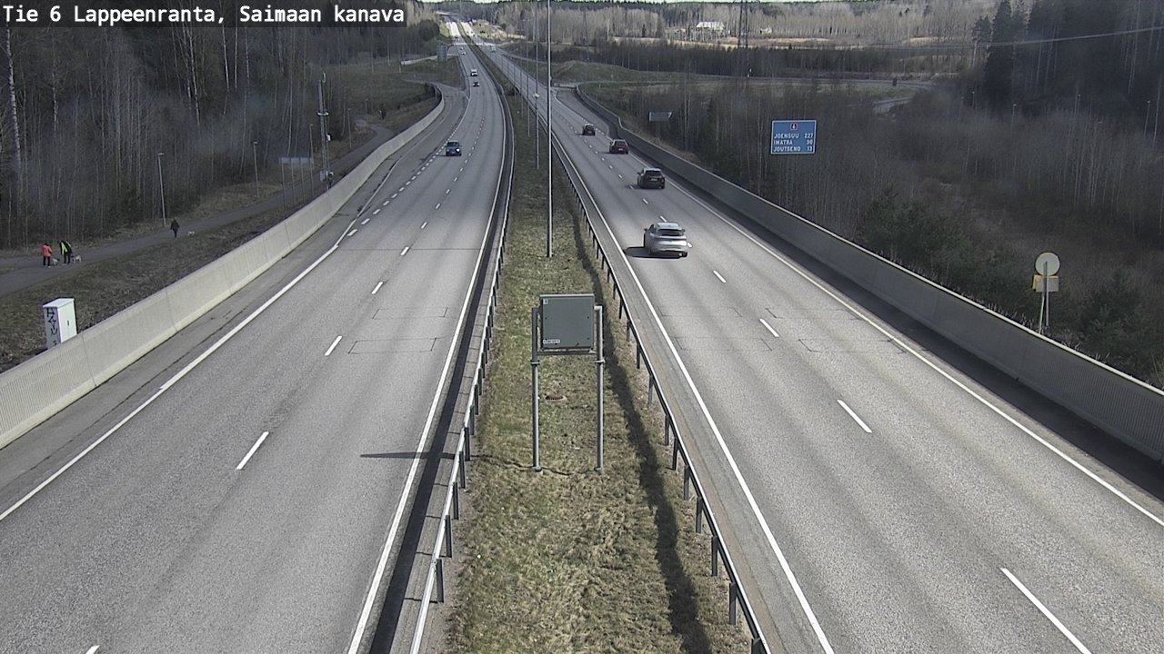 Weather Camera Image Road 6 Lappeenranta, Saimaa channel, Lappeenranta, Etelä-Karjala