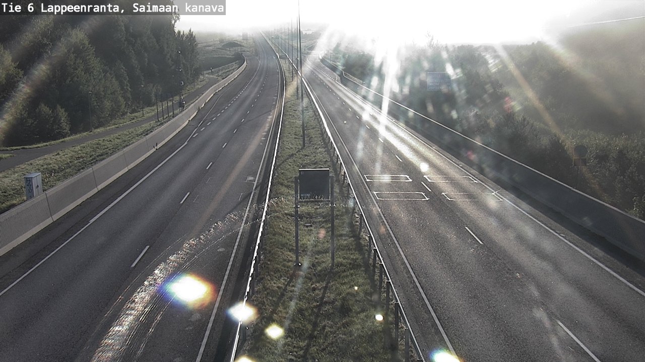 Weather Camera Image Road 6 Lappeenranta, Saimaa channel, Lappeenranta, Etelä-Karjala