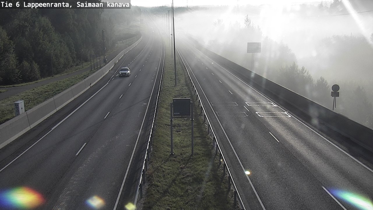 Weather Camera Image Road 6 Lappeenranta, Saimaa channel, Lappeenranta, Etelä-Karjala