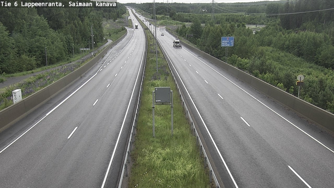 Kelikamerat Kuva Tie 6 Lappeenranta, Saimaan kanava, Lappeenranta, Etelä-Karjala