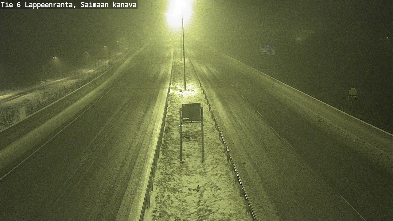 Weather Camera Image Road 6 Lappeenranta, Saimaa channel, Lappeenranta, Etelä-Karjala