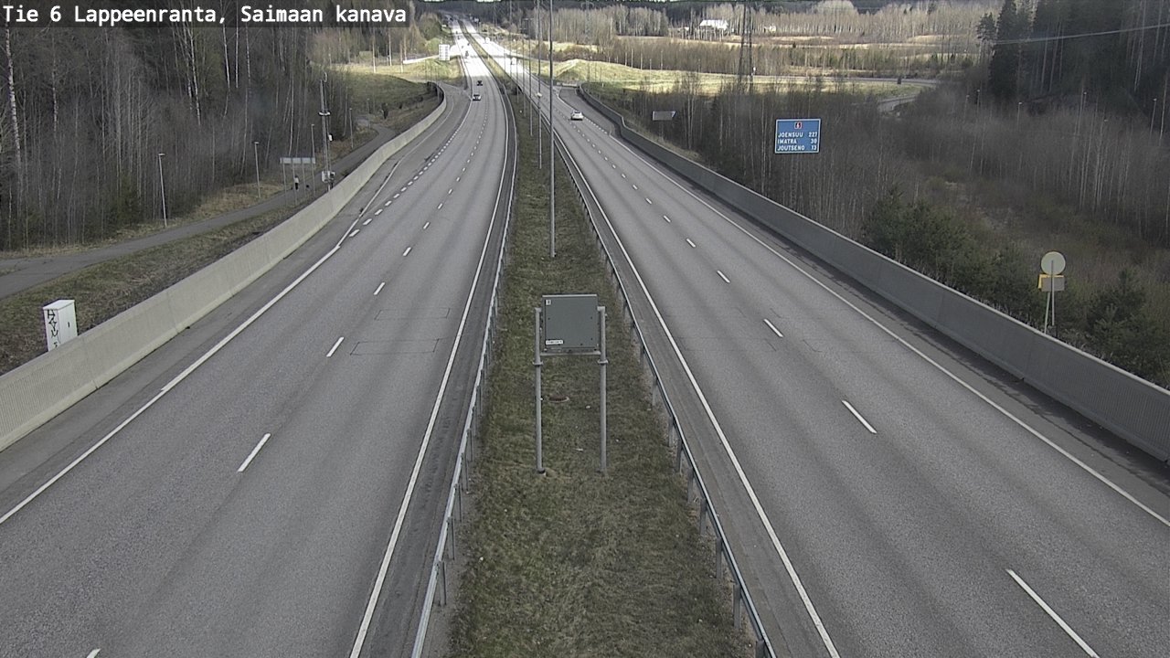 Weather Camera Image Road 6 Lappeenranta, Saimaa channel, Lappeenranta, Etelä-Karjala