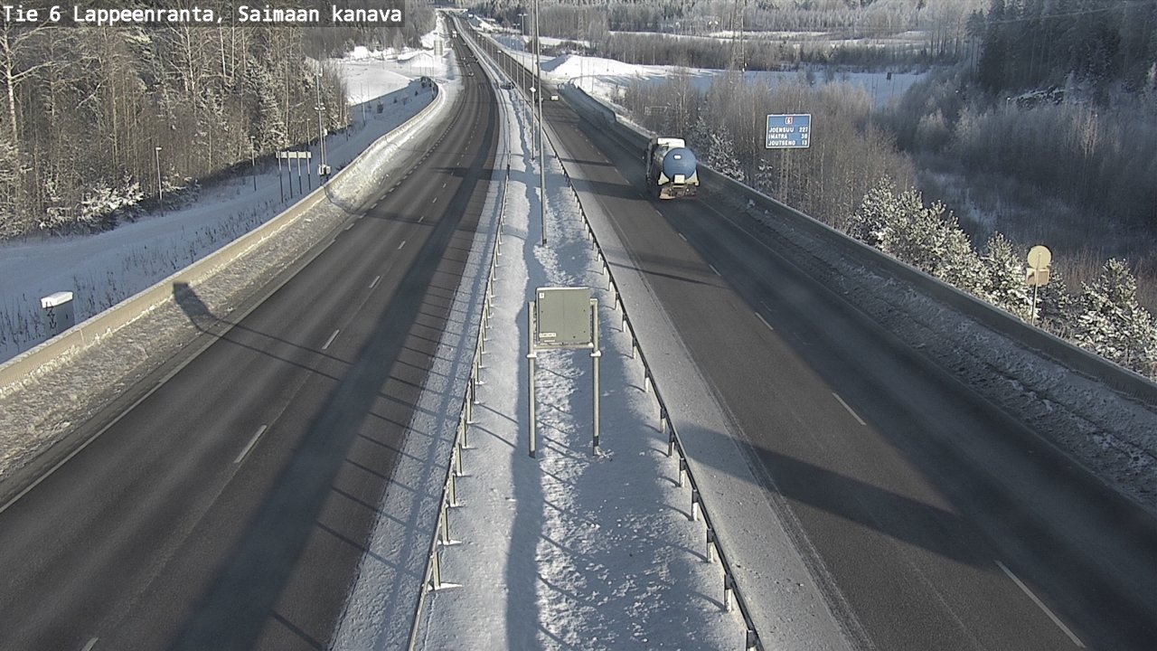 Weather Camera Image Road 6 Lappeenranta, Saimaa channel, Lappeenranta, Etelä-Karjala