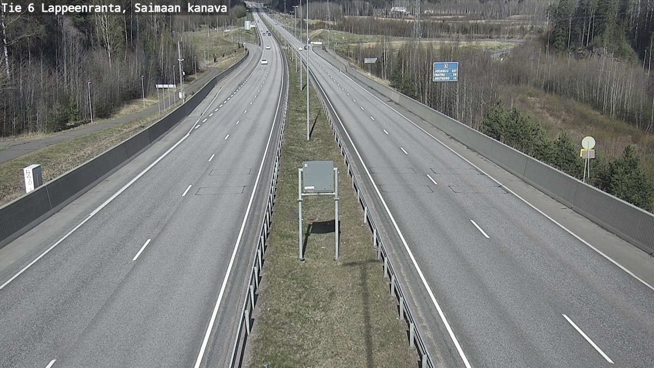 Weather Camera Image Road 6 Lappeenranta, Saimaa channel, Lappeenranta, Etelä-Karjala