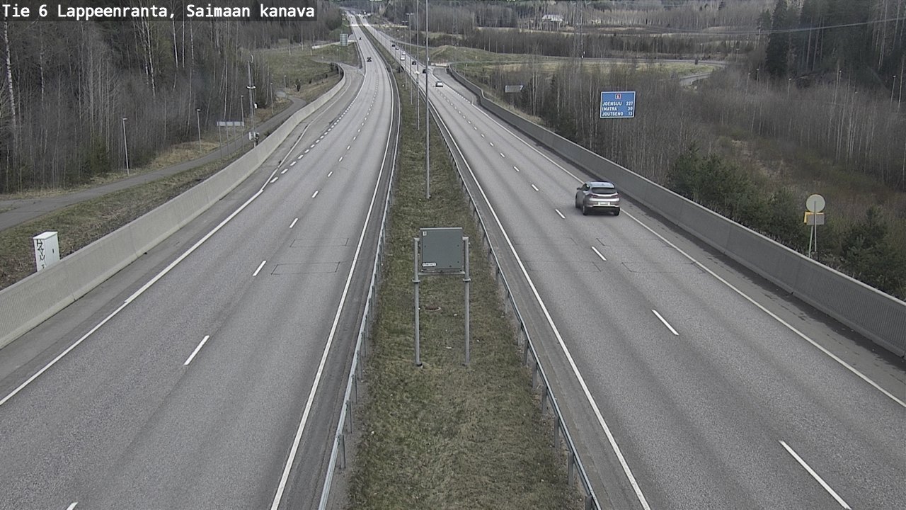 Weather Camera Image Road 6 Lappeenranta, Saimaa channel, Lappeenranta, Etelä-Karjala