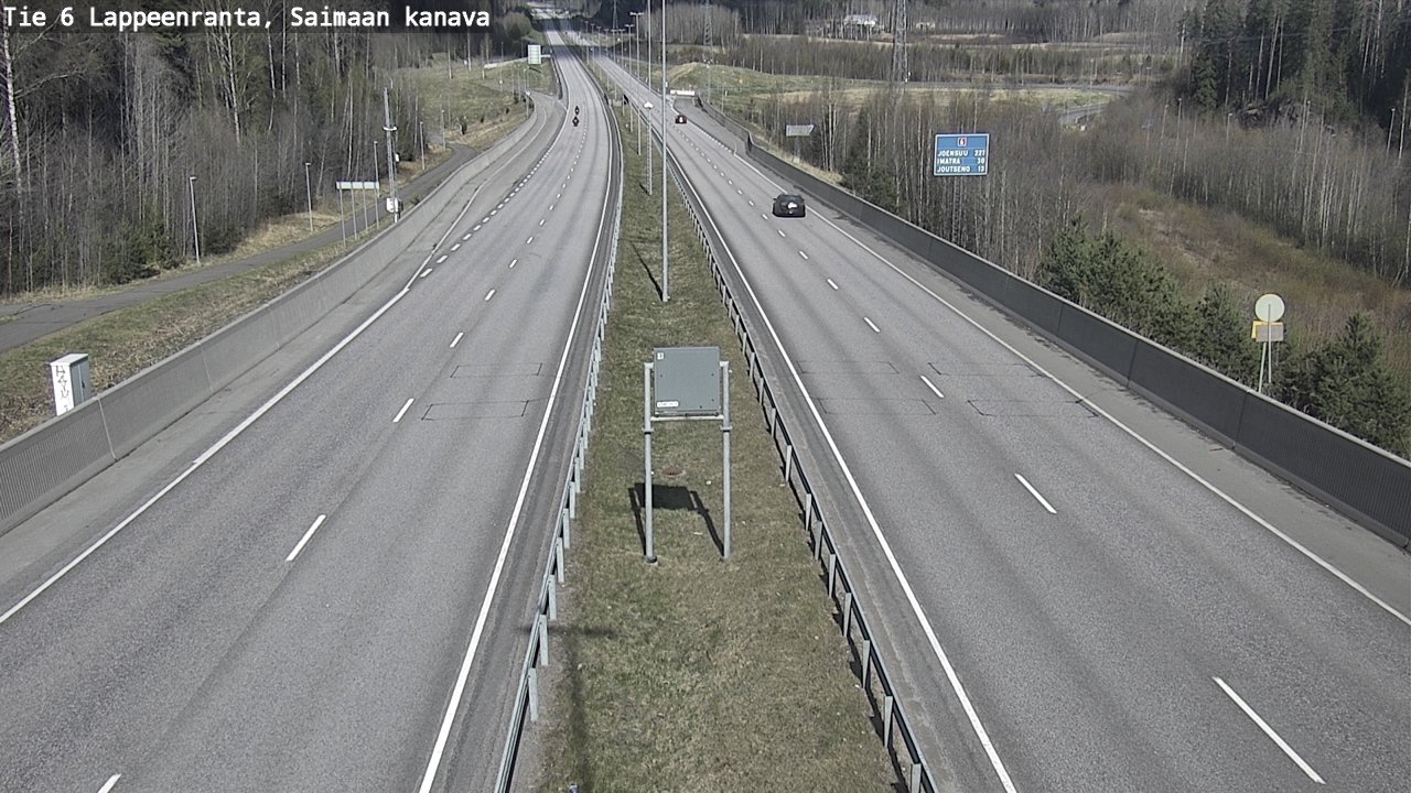 Weather Camera Image Road 6 Lappeenranta, Saimaa channel, Lappeenranta, Etelä-Karjala