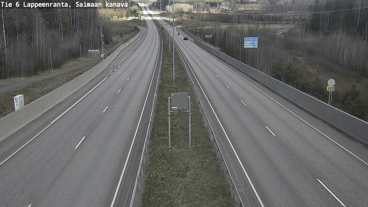 Weather Camera Image Road 6 Lappeenranta, Saimaa channel, Lappeenranta, Etelä-Karjala