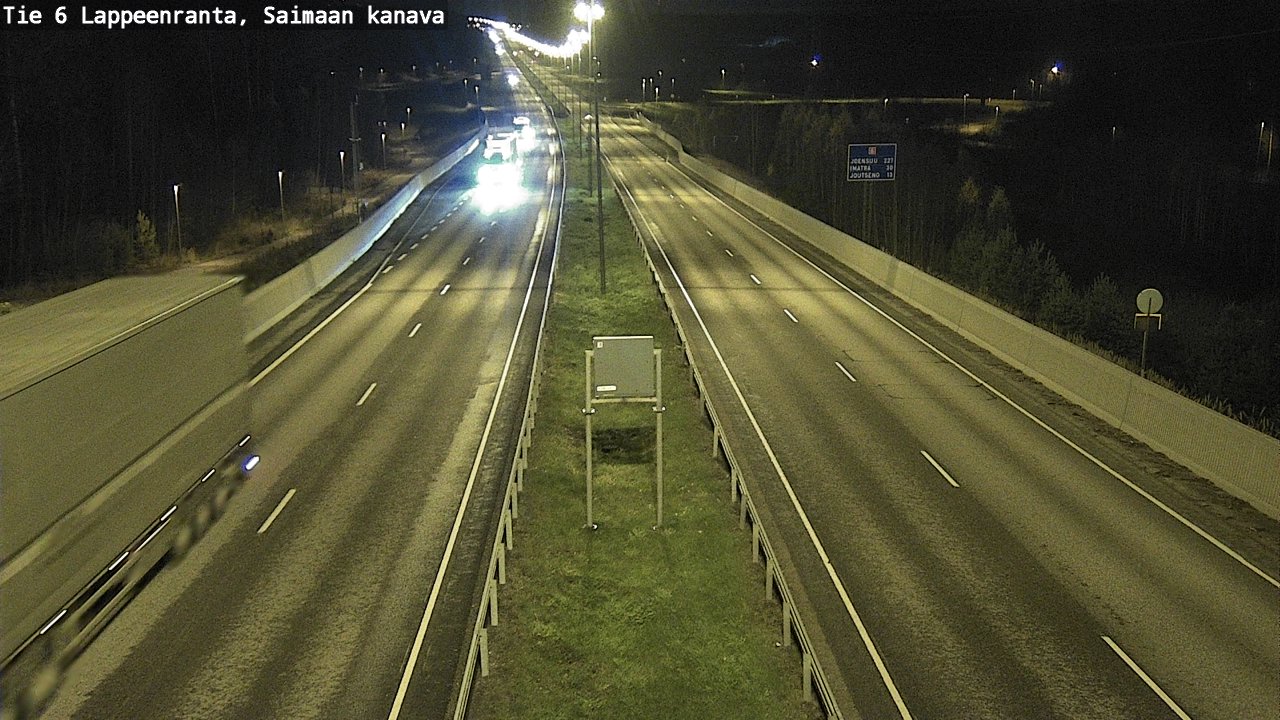 Weather Camera Image Väg 6 Villmanstrand,Saima kanal, Lappeenranta, Etelä-Karjala