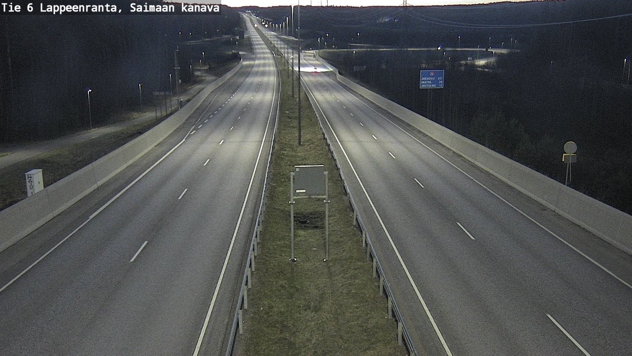 Weather Camera Image Road 6 Lappeenranta, Saimaa channel, Lappeenranta, Etelä-Karjala