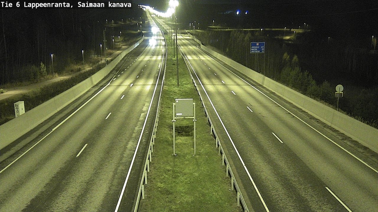 Weather Camera Image Väg 6 Villmanstrand,Saima kanal, Lappeenranta, Etelä-Karjala