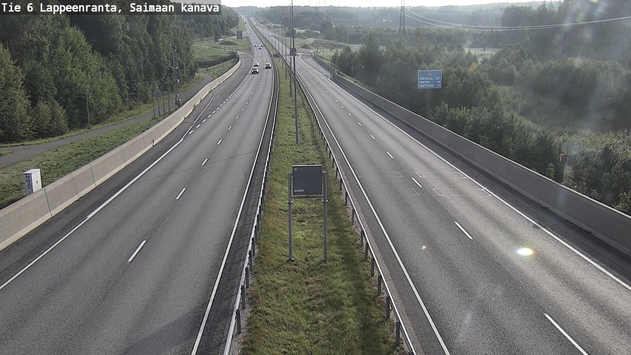 Weather Camera Image Road 6 Lappeenranta, Saimaa channel, Lappeenranta, Etelä-Karjala