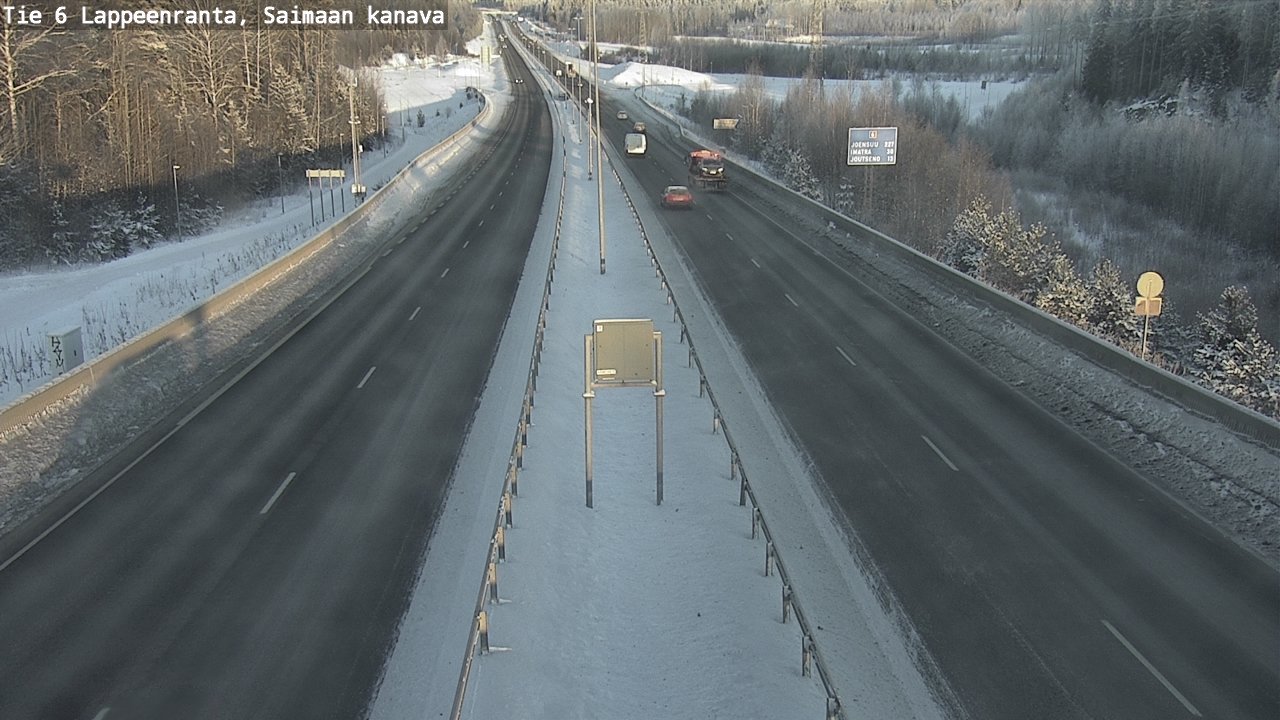Weather Camera Image Road 6 Lappeenranta, Saimaa channel, Lappeenranta, Etelä-Karjala