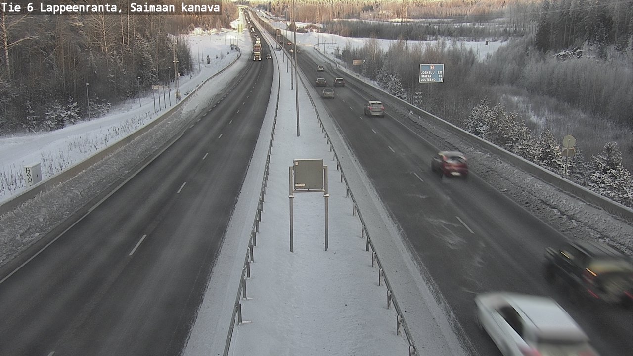 Weather Camera Image Road 6 Lappeenranta, Saimaa channel, Lappeenranta, Etelä-Karjala