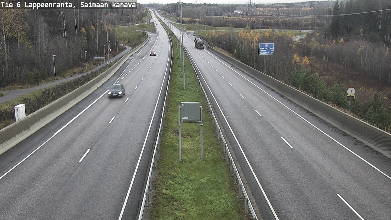 Kelikamerat Kuva Tie 6 Lappeenranta, Saimaan kanava, Lappeenranta, Etelä-Karjala