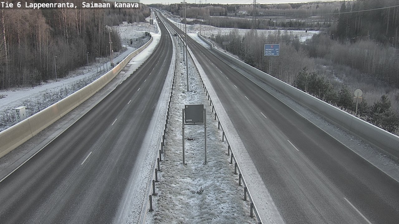 Kelikamerat Kuva Tie 6 Lappeenranta, Saimaan kanava, Lappeenranta, Etelä-Karjala