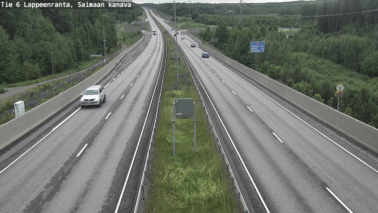 Weather Camera Image Väg 6 Villmanstrand,Saima kanal, Lappeenranta, Etelä-Karjala