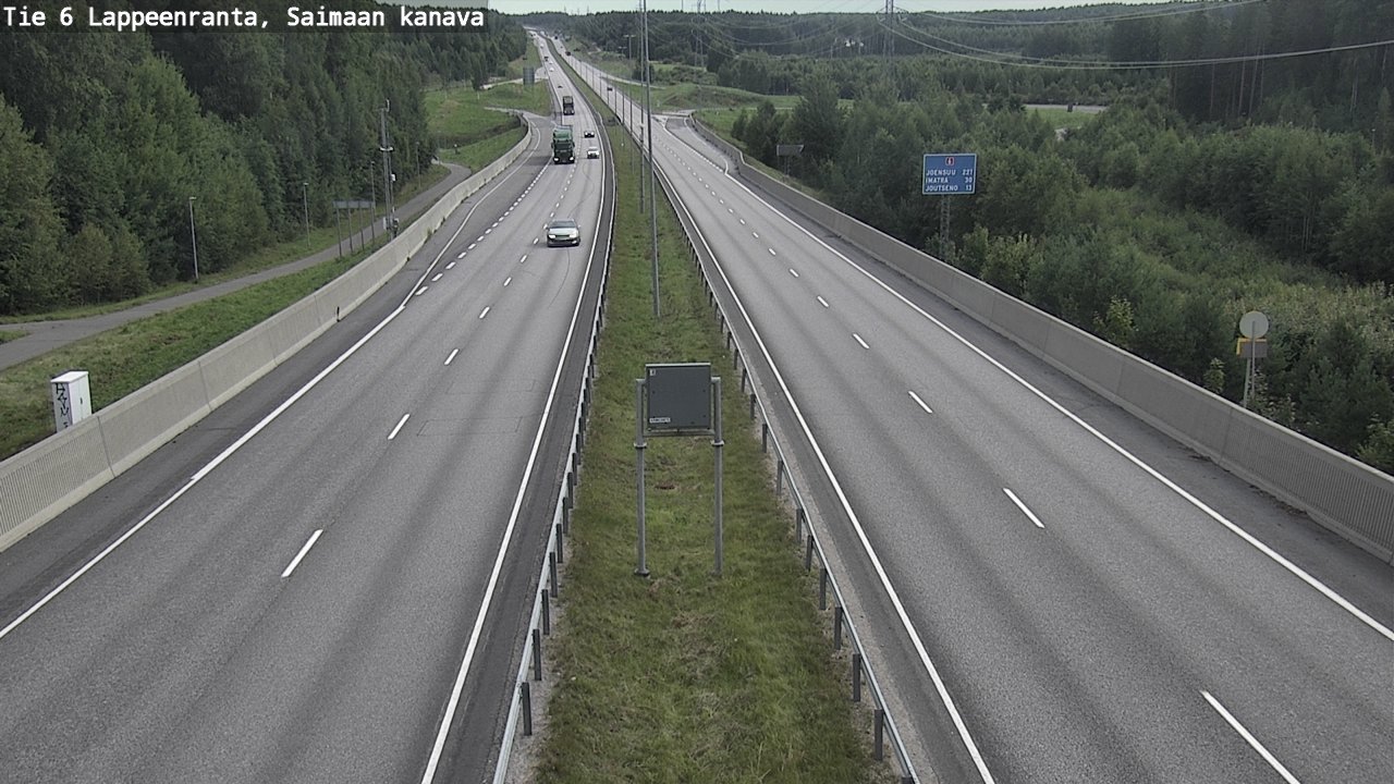 Weather Camera Image Väg 6 Villmanstrand,Saima kanal, Lappeenranta, Etelä-Karjala