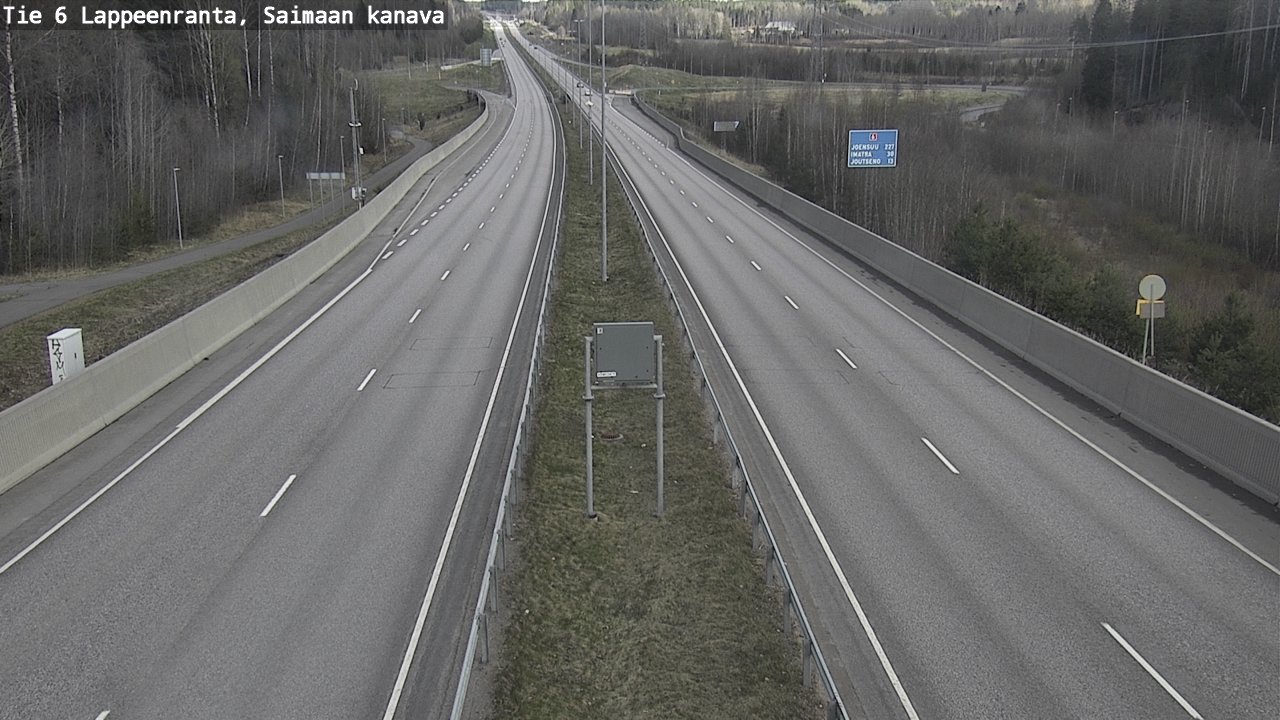 Weather Camera Image Road 6 Lappeenranta, Saimaa channel, Lappeenranta, Etelä-Karjala