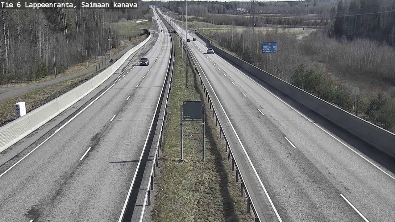 Weather Camera Image Road 6 Lappeenranta, Saimaa channel, Lappeenranta, Etelä-Karjala