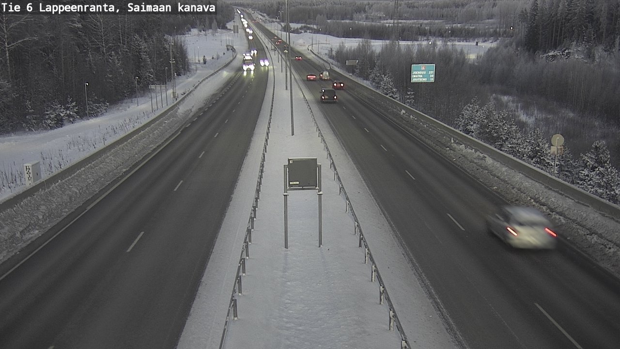 Kelikamerat Kuva Tie 6 Lappeenranta, Saimaan kanava, Lappeenranta, Etelä-Karjala