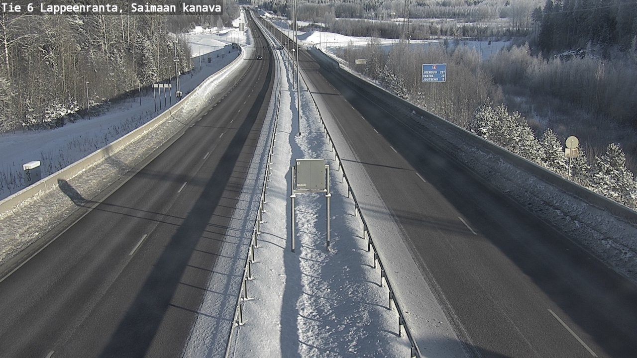 Weather Camera Image Road 6 Lappeenranta, Saimaa channel, Lappeenranta, Etelä-Karjala