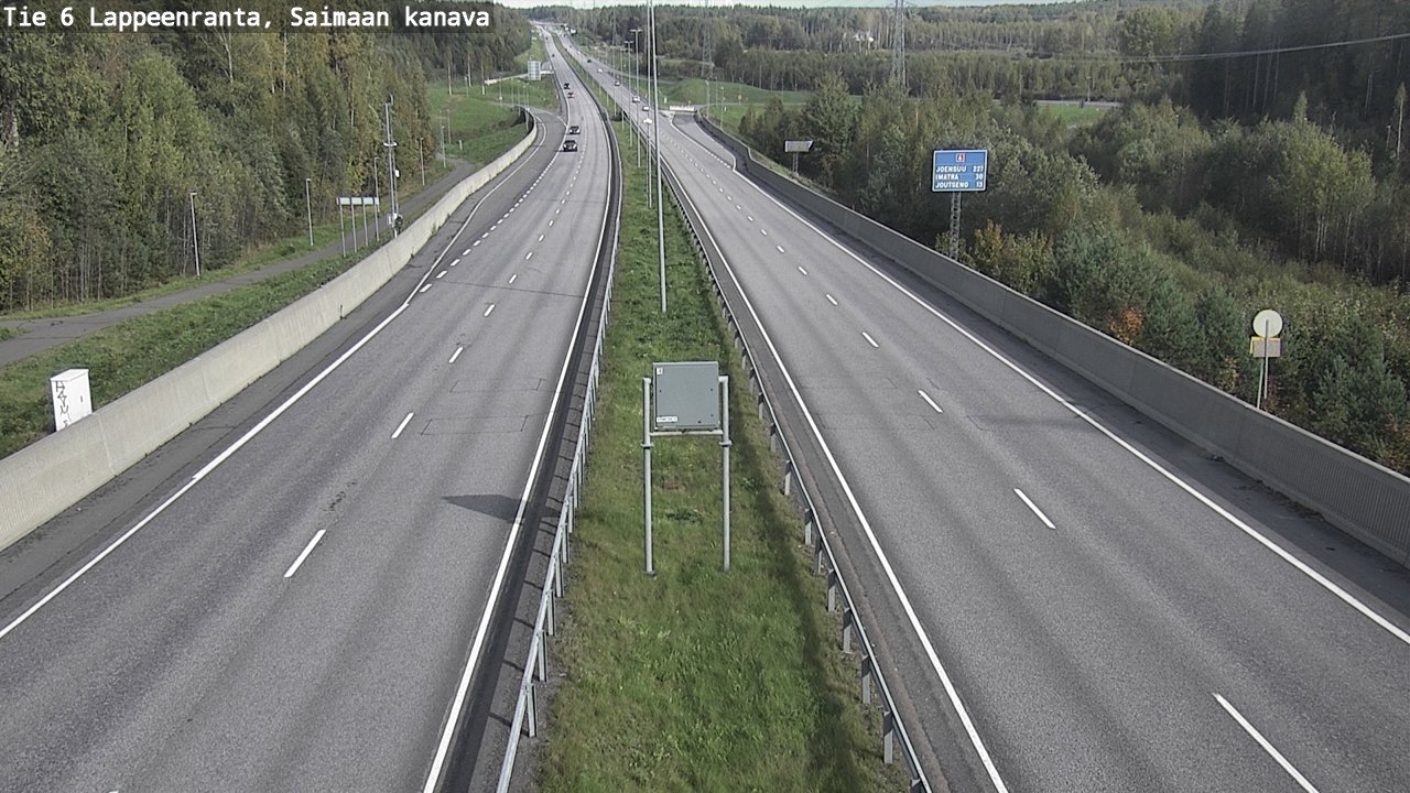 Kelikamerat Kuva Tie 6 Lappeenranta, Saimaan kanava, Lappeenranta, Etelä-Karjala