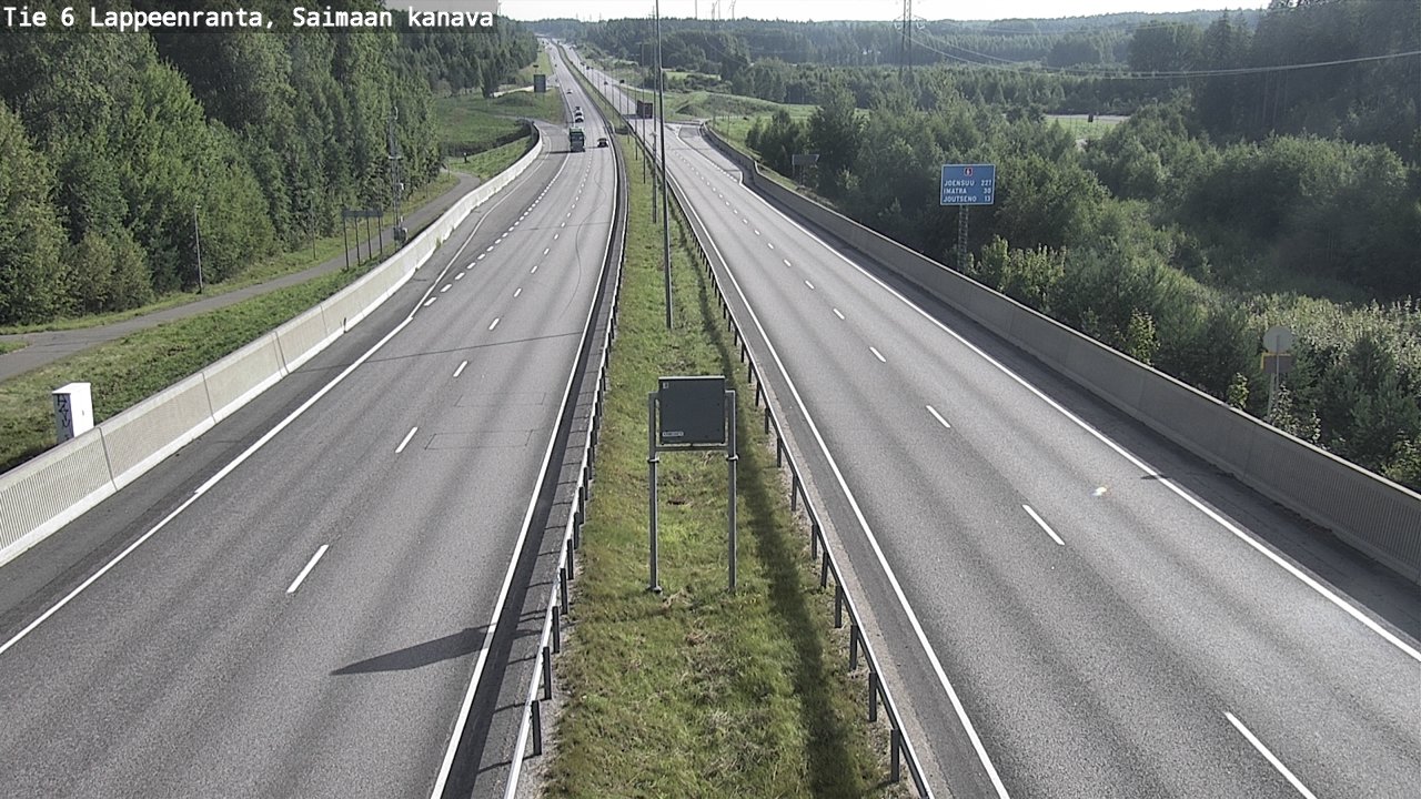 Weather Camera Image Road 6 Lappeenranta, Saimaa channel, Lappeenranta, Etelä-Karjala