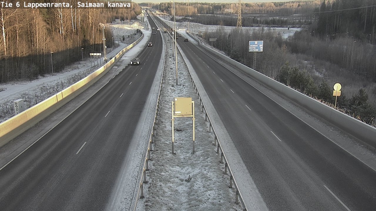 Kelikamerat Kuva Tie 6 Lappeenranta, Saimaan kanava, Lappeenranta, Etelä-Karjala