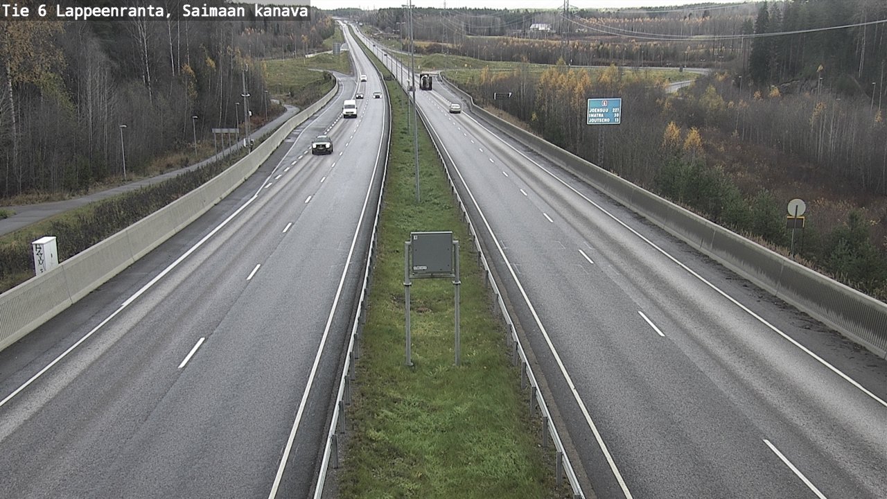 Kelikamerat Kuva Tie 6 Lappeenranta, Saimaan kanava, Lappeenranta, Etelä-Karjala