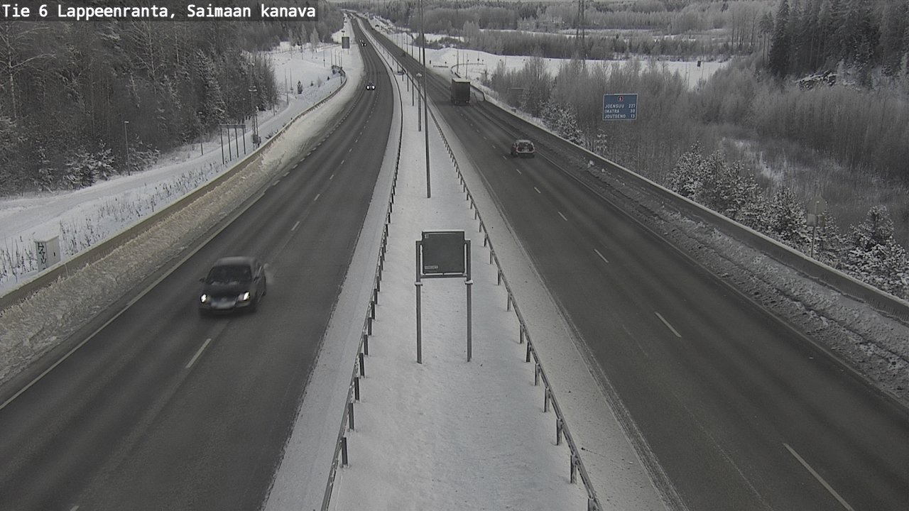 Weather Camera Image Road 6 Lappeenranta, Saimaa channel, Lappeenranta, Etelä-Karjala