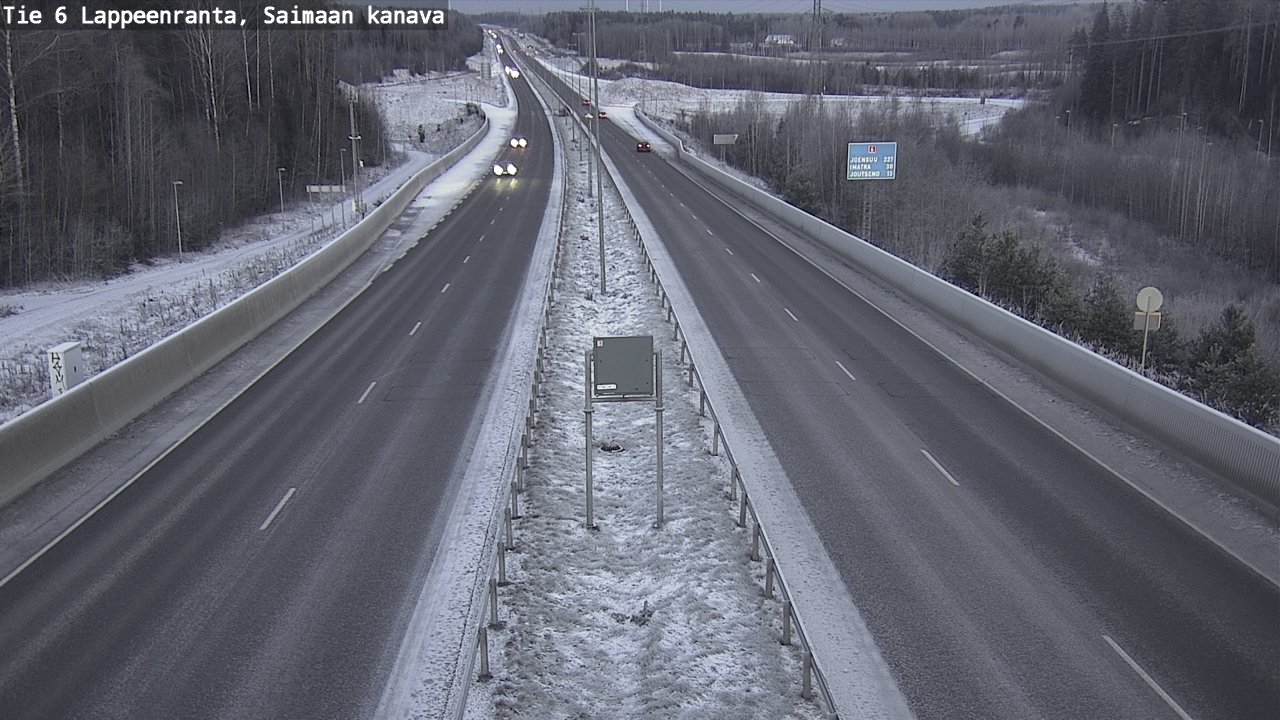 Kelikamerat Kuva Tie 6 Lappeenranta, Saimaan kanava, Lappeenranta, Etelä-Karjala