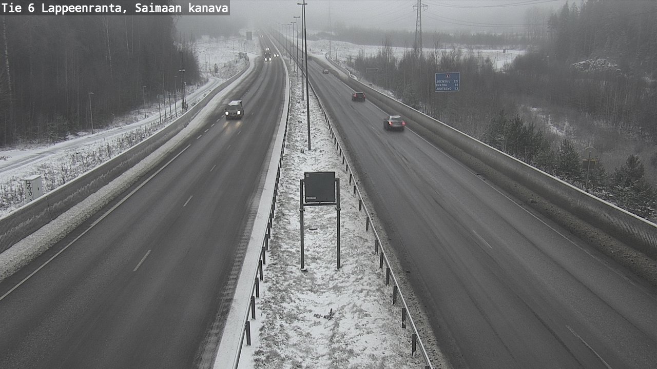 Weather Camera Image Road 6 Lappeenranta, Saimaa channel, Lappeenranta, Etelä-Karjala