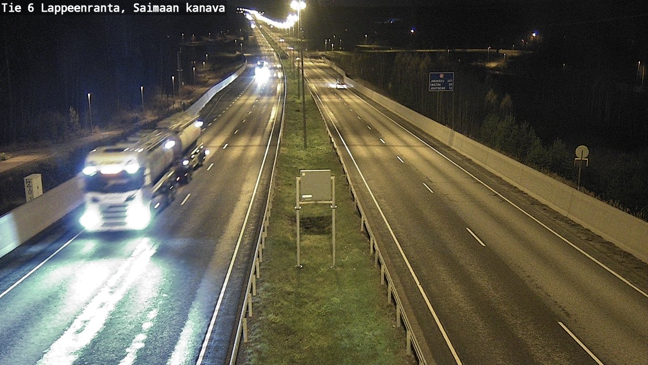 Weather Camera Image Väg 6 Villmanstrand,Saima kanal, Lappeenranta, Etelä-Karjala