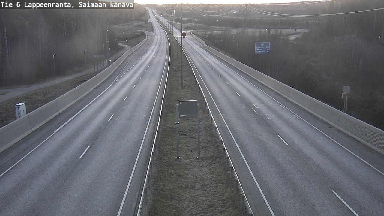 Weather Camera Image Road 6 Lappeenranta, Saimaa channel, Lappeenranta, Etelä-Karjala