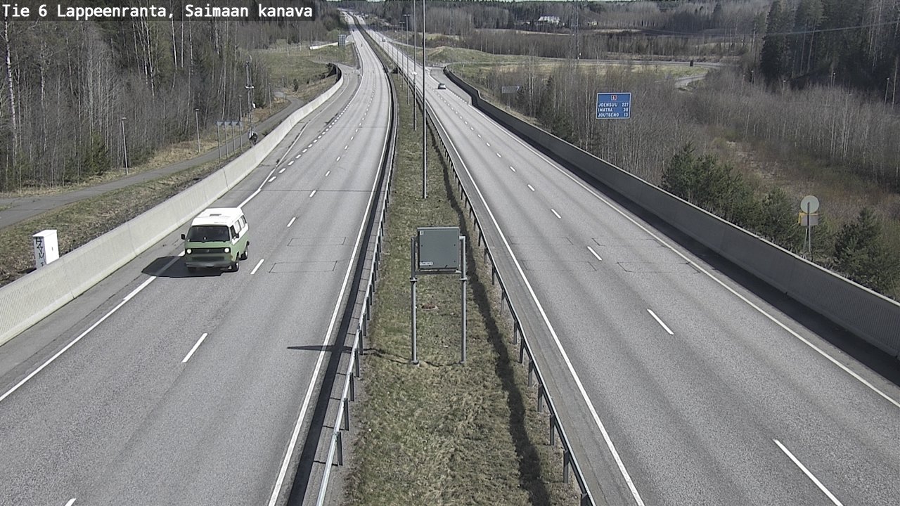 Weather Camera Image Road 6 Lappeenranta, Saimaa channel, Lappeenranta, Etelä-Karjala