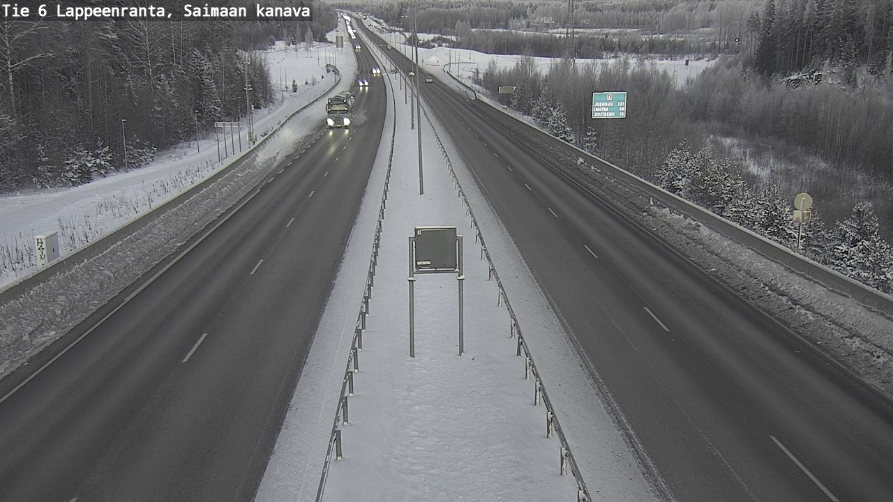 Kelikamerat Kuva Tie 6 Lappeenranta, Saimaan kanava, Lappeenranta, Etelä-Karjala